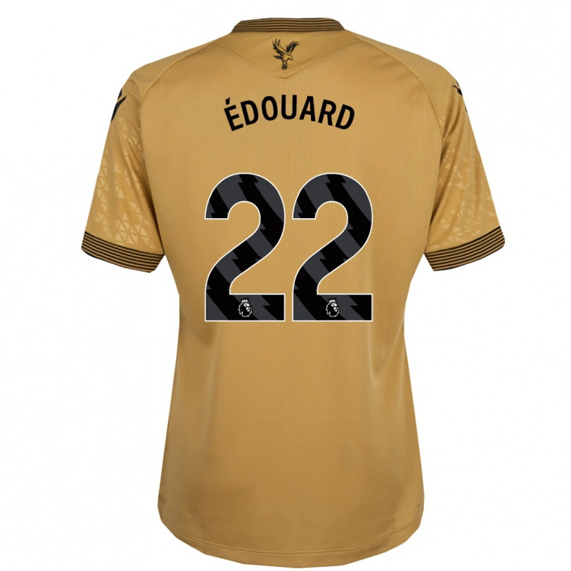 Danxen Dětské Odsonne Edouard #22 Zlatá Černá Daleko Hráčské Dresy 2025/26 Dres