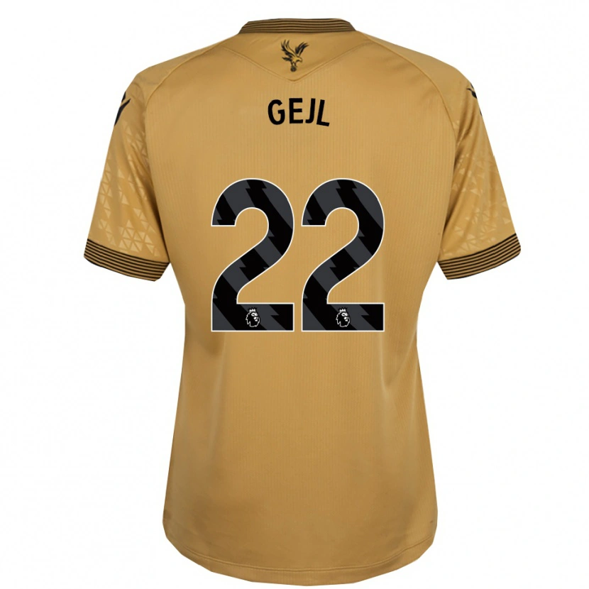 Danxen Dětské Mille Gejl #22 Zlatá Černá Daleko Hráčské Dresy 2025/26 Dres