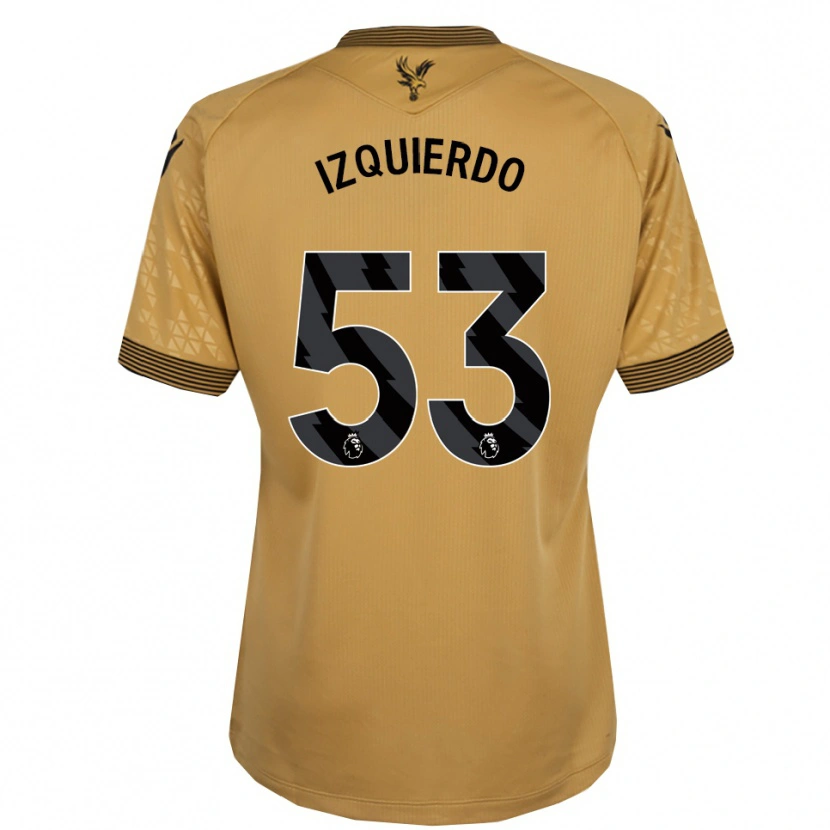 Danxen Dětské Jackson Izquierdo #53 Zlatá Černá Daleko Hráčské Dresy 2025/26 Dres