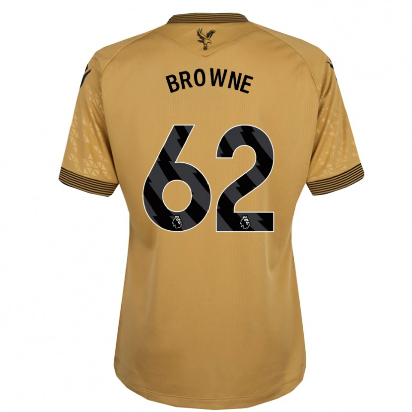 Danxen Dětské Luke Browne #62 Zlatá Černá Daleko Hráčské Dresy 2025/26 Dres