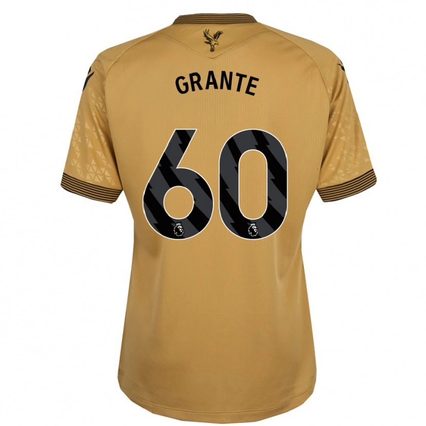Danxen Dětské Jake Grante #60 Zlatá Černá Daleko Hráčské Dresy 2025/26 Dres