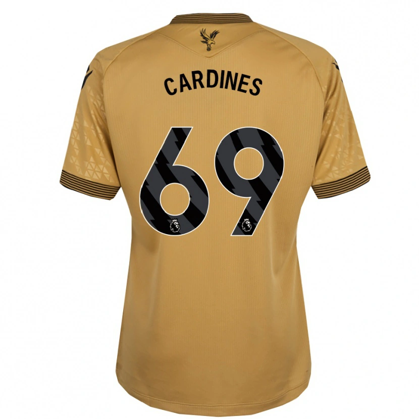 Danxen Dětské Rio Cardines #69 Zlatá Černá Daleko Hráčské Dresy 2025/26 Dres