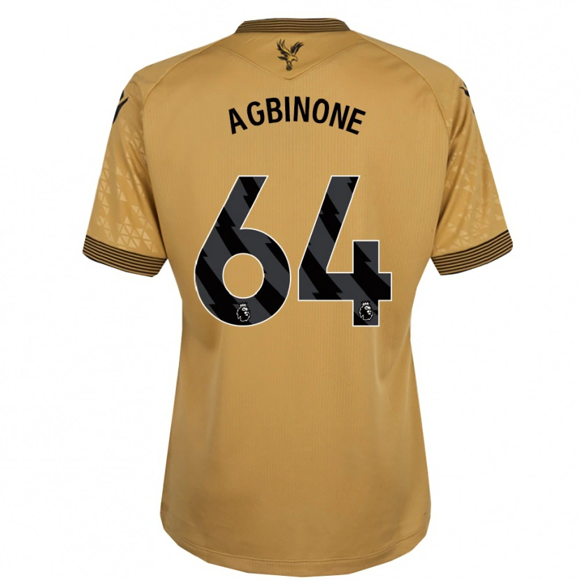 Danxen Dětské Asher Agbinone #64 Zlatá Černá Daleko Hráčské Dresy 2025/26 Dres