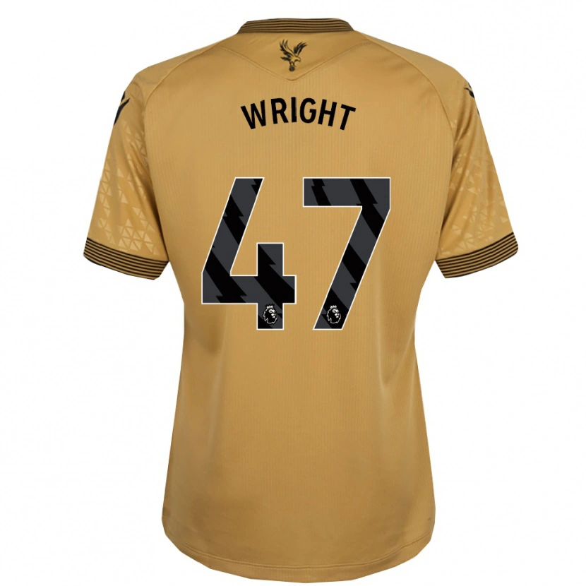 Danxen Dětské Annis-Clara Wright #47 Zlatá Černá Daleko Hráčské Dresy 2025/26 Dres