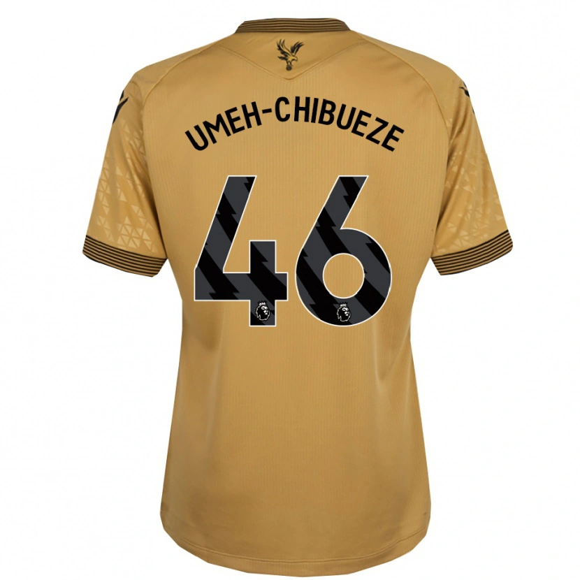 Danxen Dětské Franco Umeh-Chibueze #46 Zlatá Černá Daleko Hráčské Dresy 2025/26 Dres
