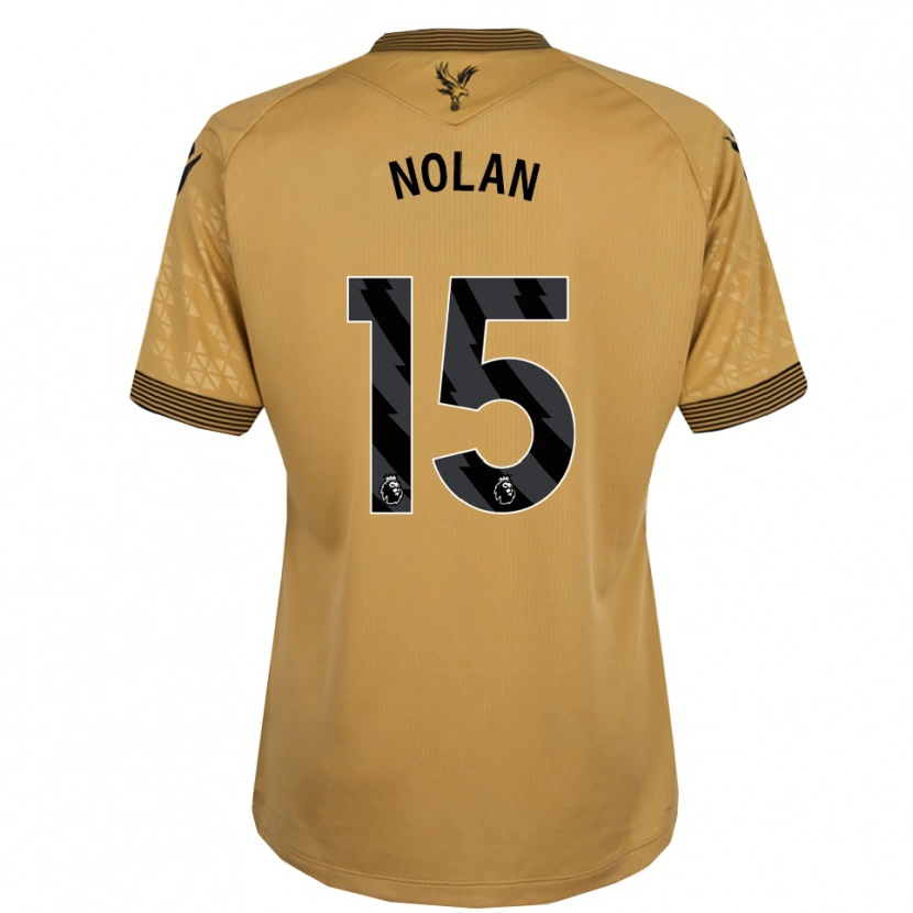 Danxen Dětské Hayley Nolan #15 Zlatá Černá Daleko Hráčské Dresy 2025/26 Dres