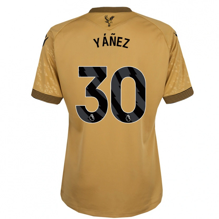 Danxen Dětské Shae Yáñez #30 Zlatá Černá Daleko Hráčské Dresy 2025/26 Dres