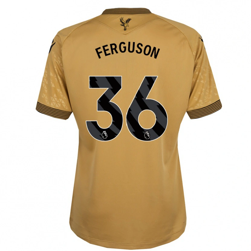 Danxen Dětské Nathan Ferguson #36 Zlatá Černá Daleko Hráčské Dresy 2025/26 Dres