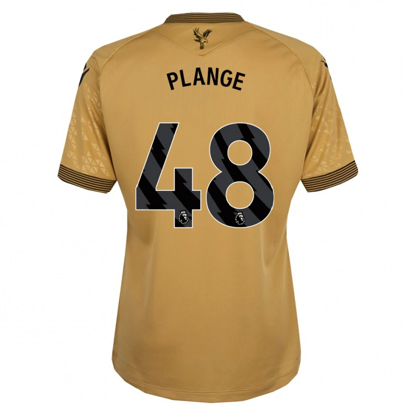 Danxen Dětské Luke Plange #48 Zlatá Černá Daleko Hráčské Dresy 2025/26 Dres
