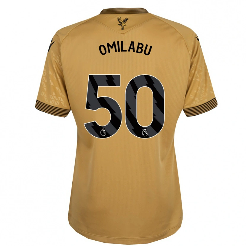 Danxen Dětské David Omilabu #50 Zlatá Černá Daleko Hráčské Dresy 2025/26 Dres
