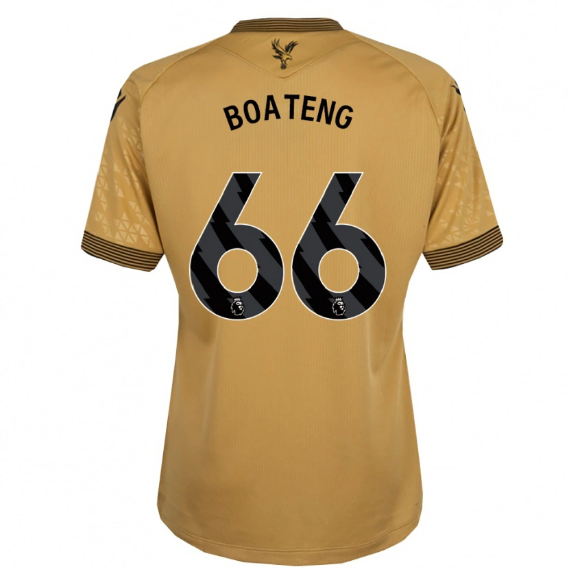 Danxen Dětské David Boateng #66 Zlatá Černá Daleko Hráčské Dresy 2025/26 Dres