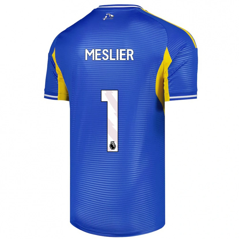Danxen Dětské Illan Meslier #1 Modrá Žlutá Daleko Hráčské Dresy 2025/26 Dres