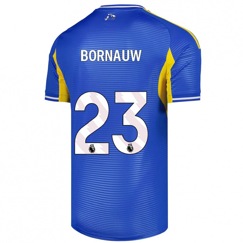 Danxen Dětské Sebastiaan Bornauw #23 Modrá Žlutá Daleko Hráčské Dresy 2025/26 Dres