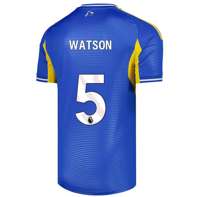 Danxen Dětské Jacob Watson #5 Modrá Žlutá Daleko Hráčské Dresy 2025/26 Dres