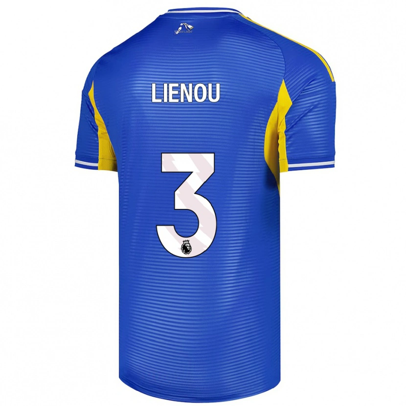 Danxen Dětské Jayden Lienou #3 Modrá Žlutá Daleko Hráčské Dresy 2025/26 Dres