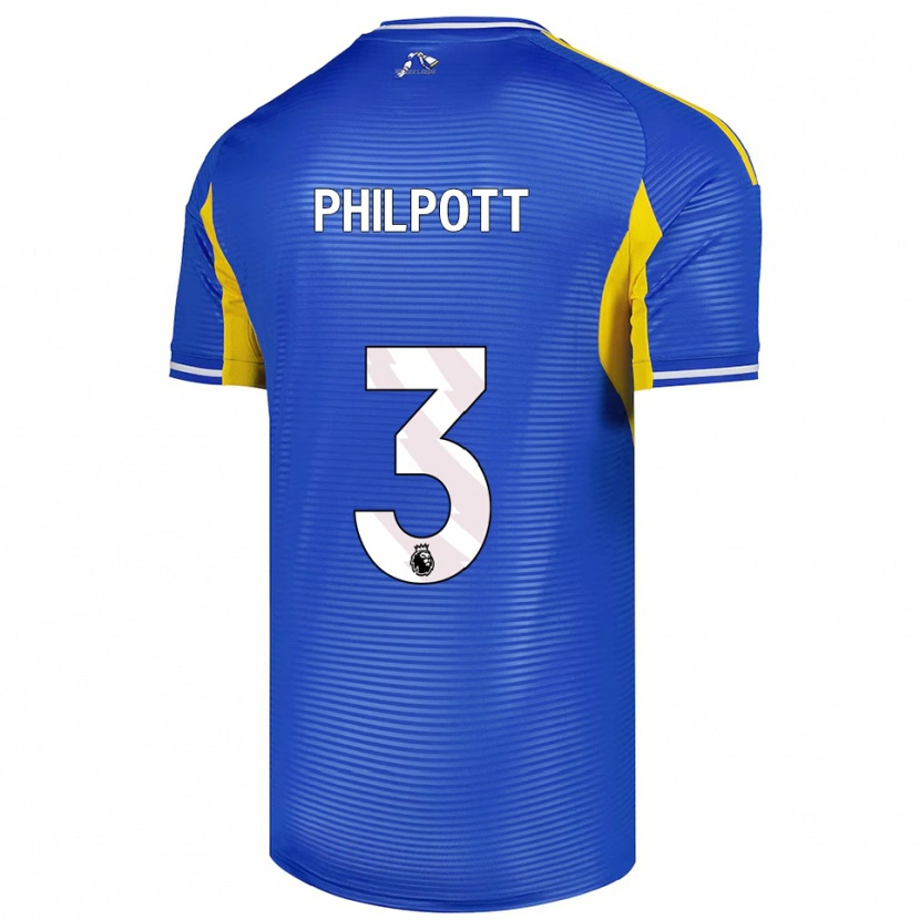 Danxen Dětské Louie Philpott #3 Modrá Žlutá Daleko Hráčské Dresy 2025/26 Dres