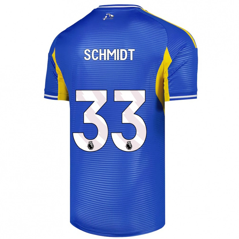Danxen Dětské Isaac Schmidt #33 Modrá Žlutá Daleko Hráčské Dresy 2025/26 Dres