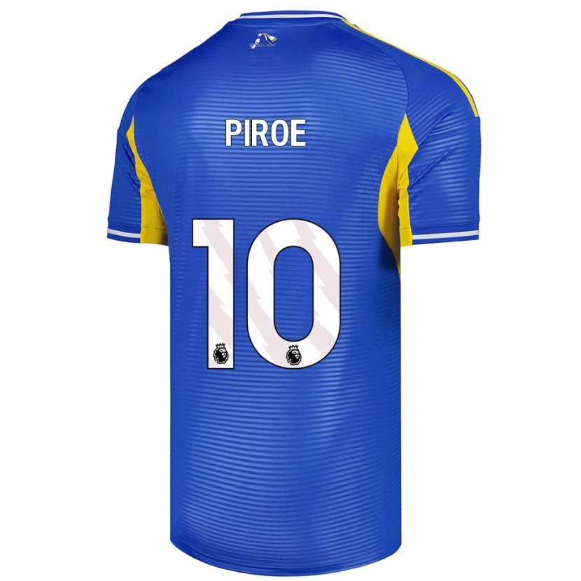 Danxen Dětské Joël Piroe #10 Modrá Žlutá Daleko Hráčské Dresy 2025/26 Dres