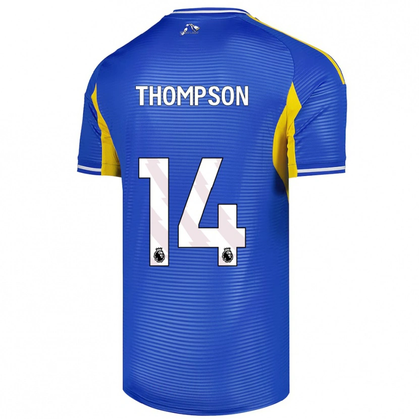 Danxen Dětské Aiden Thompson #14 Modrá Žlutá Daleko Hráčské Dresy 2025/26 Dres