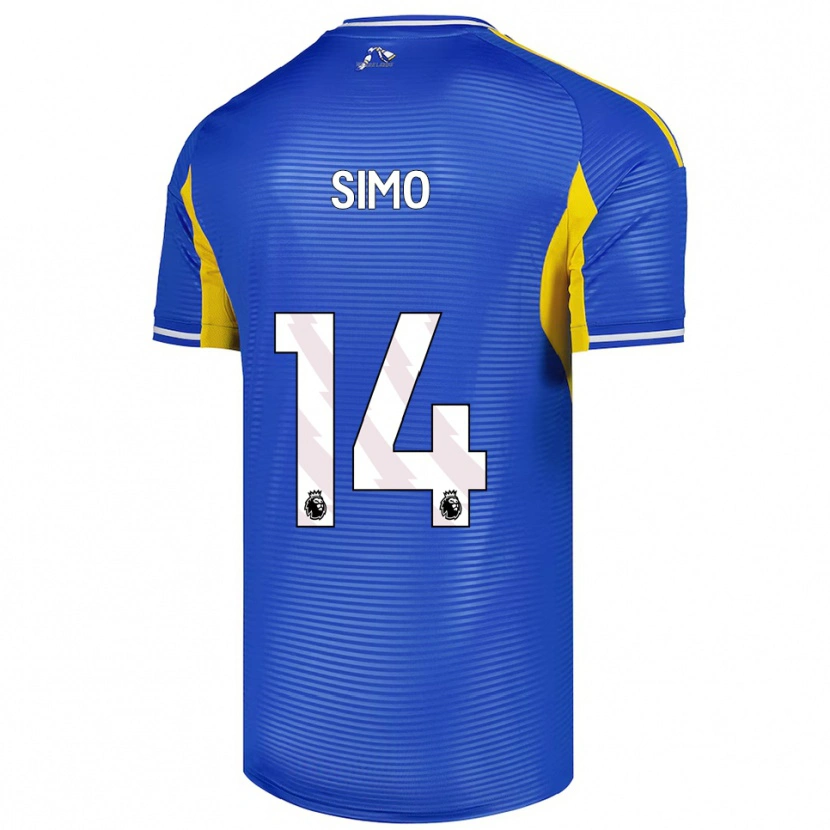 Danxen Dětské Elton Simo #14 Modrá Žlutá Daleko Hráčské Dresy 2025/26 Dres