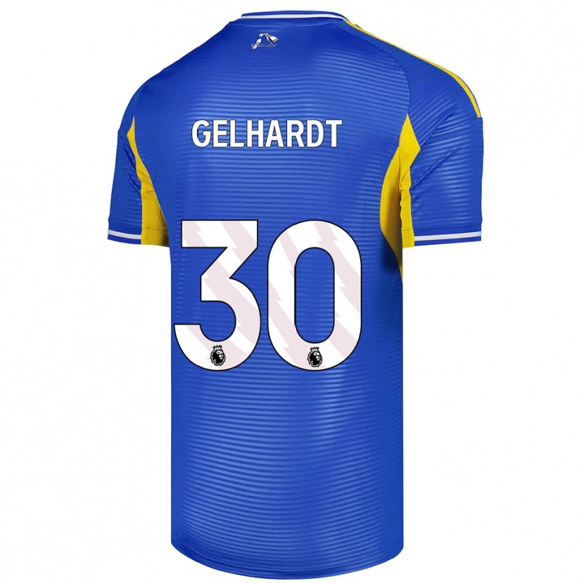 Danxen Dětské Joe Gelhardt #30 Modrá Žlutá Daleko Hráčské Dresy 2025/26 Dres