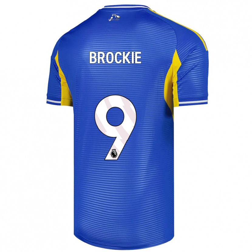 Danxen Dětské Devon Brockie #9 Modrá Žlutá Daleko Hráčské Dresy 2025/26 Dres