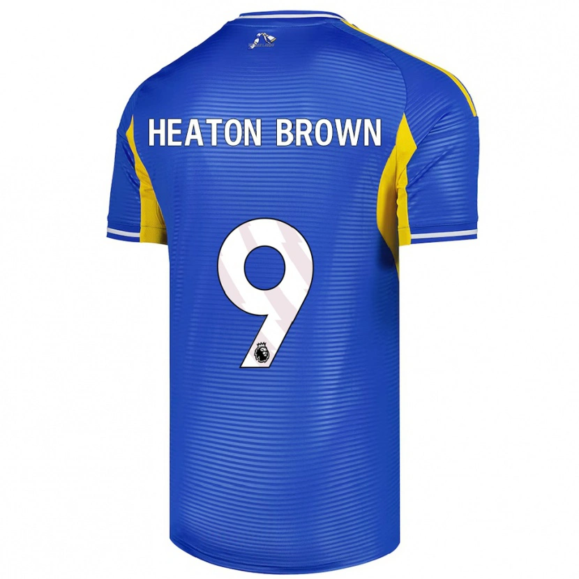 Danxen Dětské Heaton Brown #9 Modrá Žlutá Daleko Hráčské Dresy 2025/26 Dres