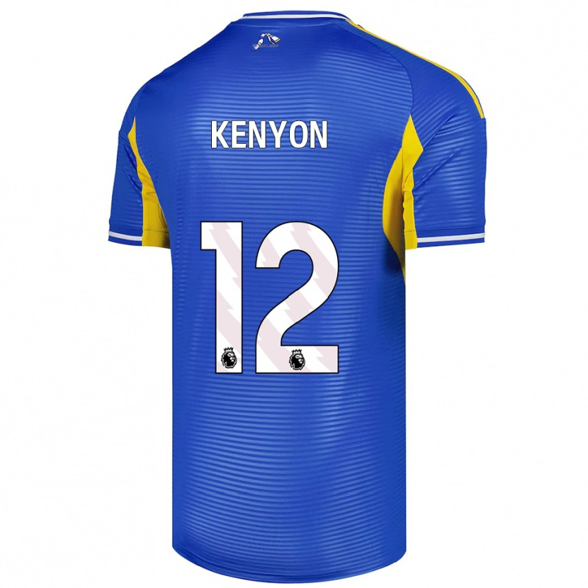 Danxen Dětské George Kenyon #12 Modrá Žlutá Daleko Hráčské Dresy 2025/26 Dres