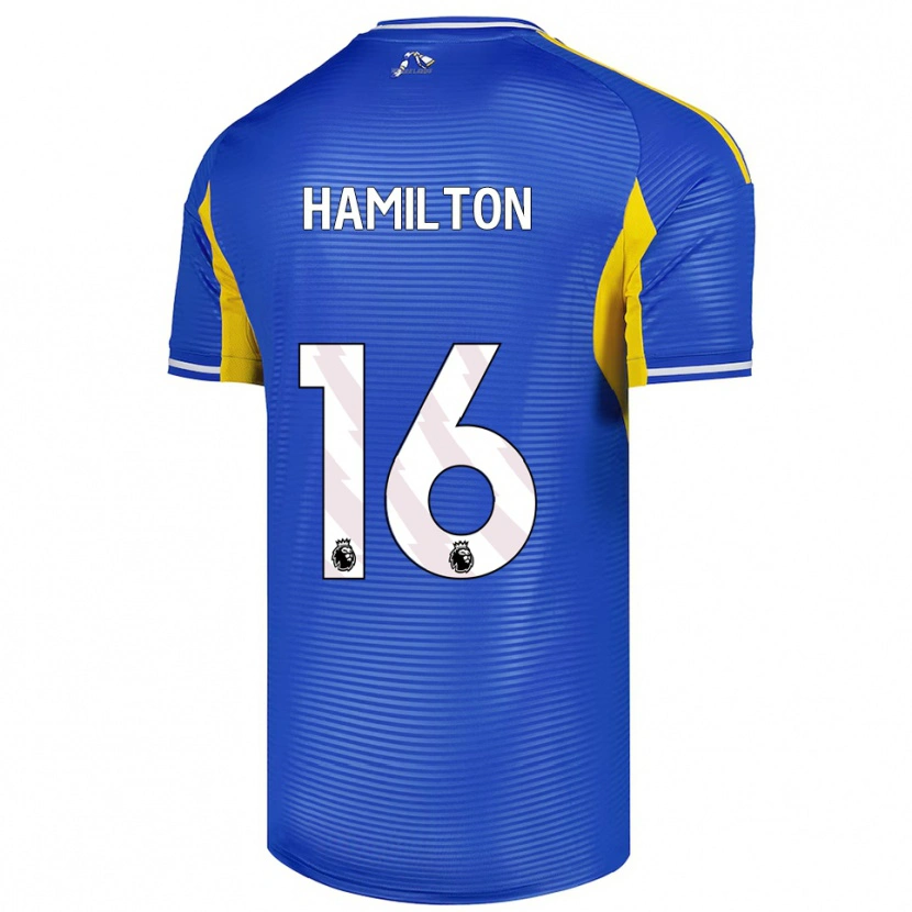 Danxen Dětské Joshua Hamilton #16 Modrá Žlutá Daleko Hráčské Dresy 2025/26 Dres
