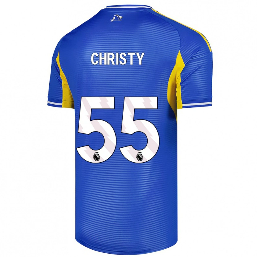 Danxen Dětské Harry Christy #55 Modrá Žlutá Daleko Hráčské Dresy 2025/26 Dres
