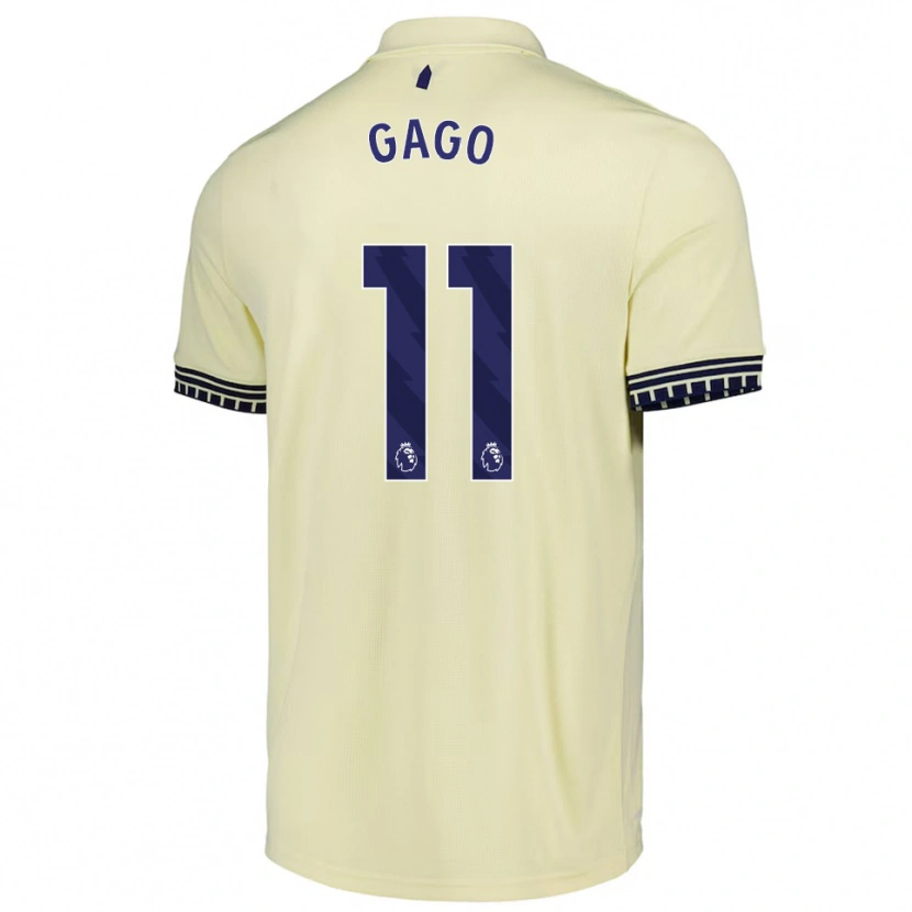 Danxen Dětské Kelly Gago #11 Smetanově Bílá Černá Daleko Hráčské Dresy 2025/26 Dres