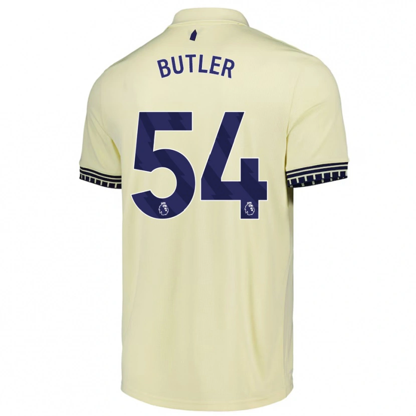 Danxen Dětské Jack Butler #54 Smetanově Bílá Černá Daleko Hráčské Dresy 2025/26 Dres