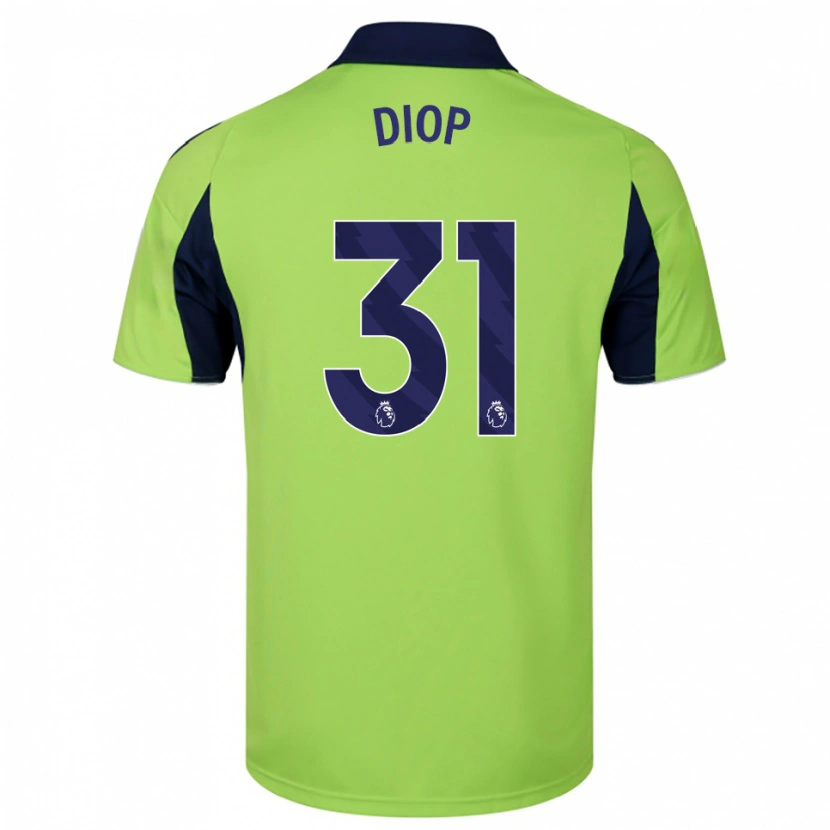 Danxen Dětské Issa Diop #31 Zelená Tmavě Modrá Bílá Daleko Hráčské Dresy 2025/26 Dres