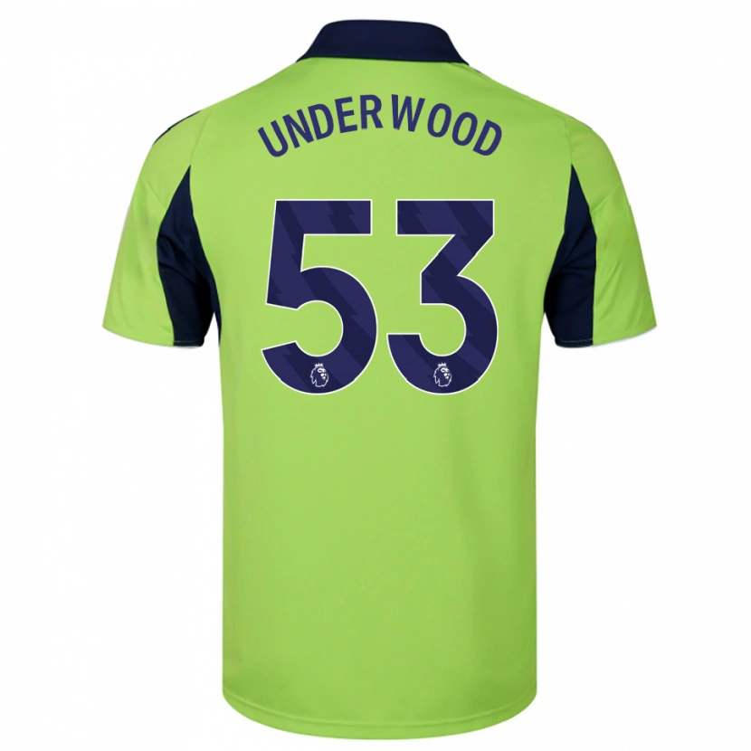 Danxen Dětské Marco Underwood #53 Zelená Tmavě Modrá Bílá Daleko Hráčské Dresy 2025/26 Dres
