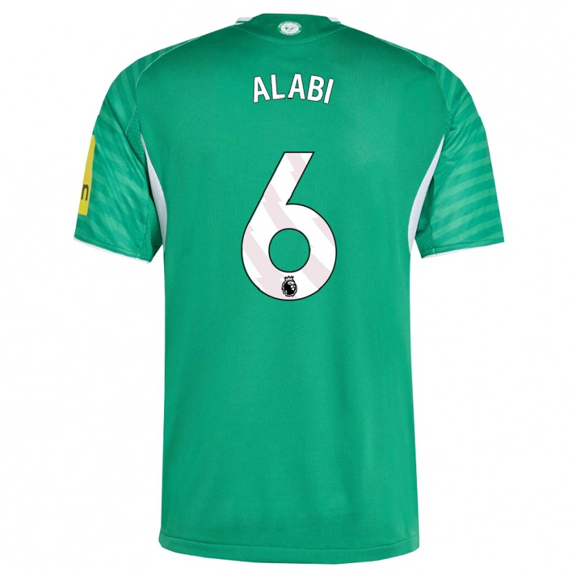 Danxen Dětské Sam Alabi #6 Zelená Bílá Daleko Hráčské Dresy 2025/26 Dres