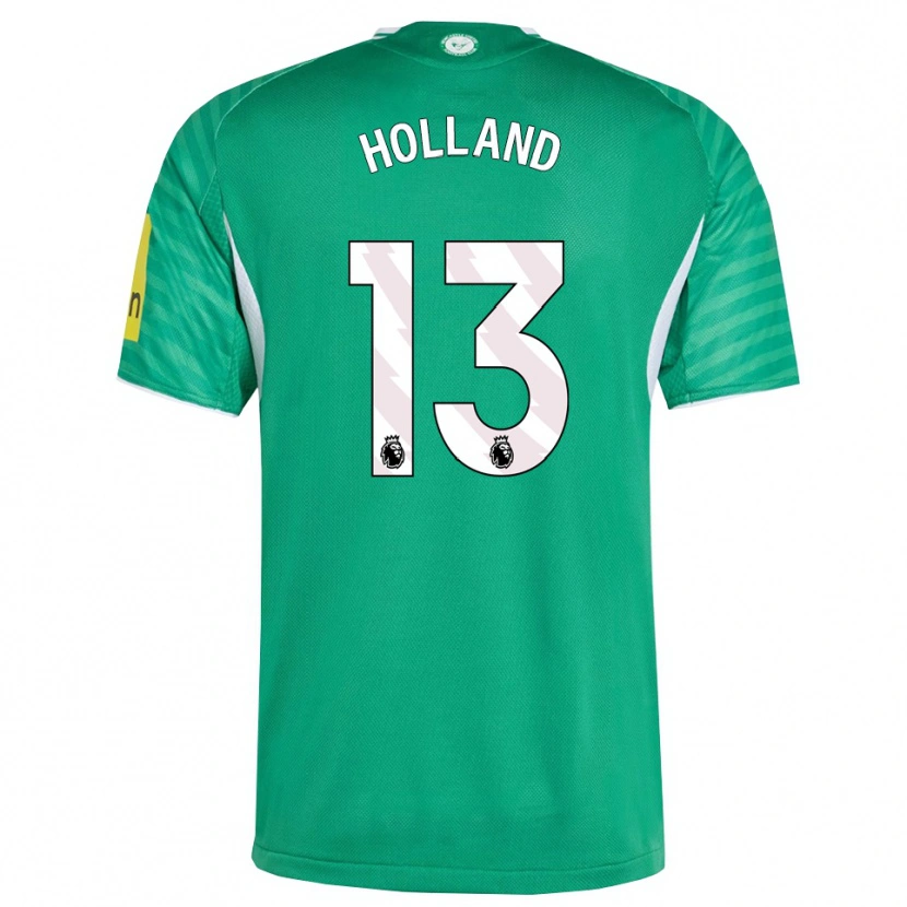 Danxen Dětské Oliver Holland #13 Zelená Bílá Daleko Hráčské Dresy 2025/26 Dres