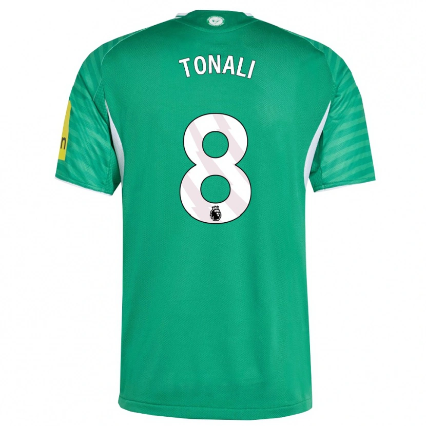 Danxen Dětské Sandro Tonali #8 Zelená Bílá Daleko Hráčské Dresy 2025/26 Dres