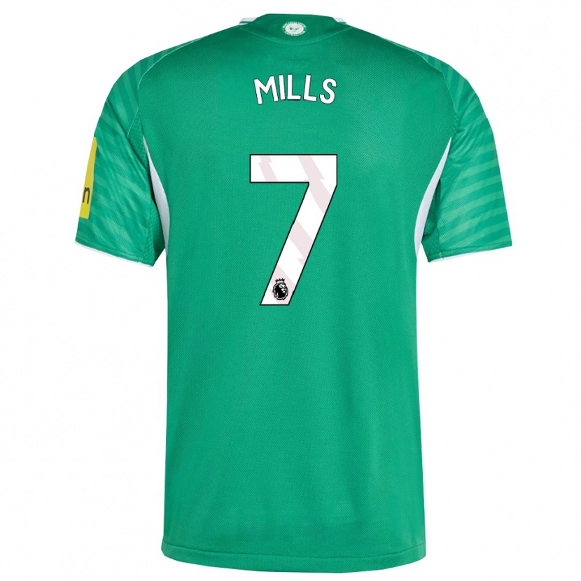 Danxen Dětské Michael Mills #7 Zelená Bílá Daleko Hráčské Dresy 2025/26 Dres