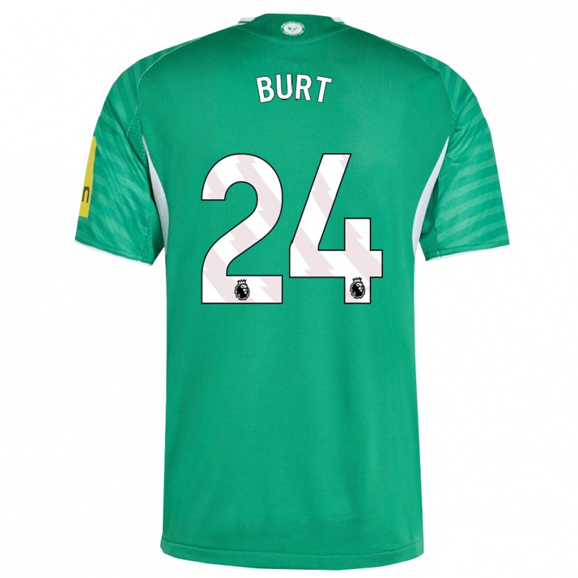 Danxen Dětské Daisy Burt #24 Zelená Bílá Daleko Hráčské Dresy 2025/26 Dres