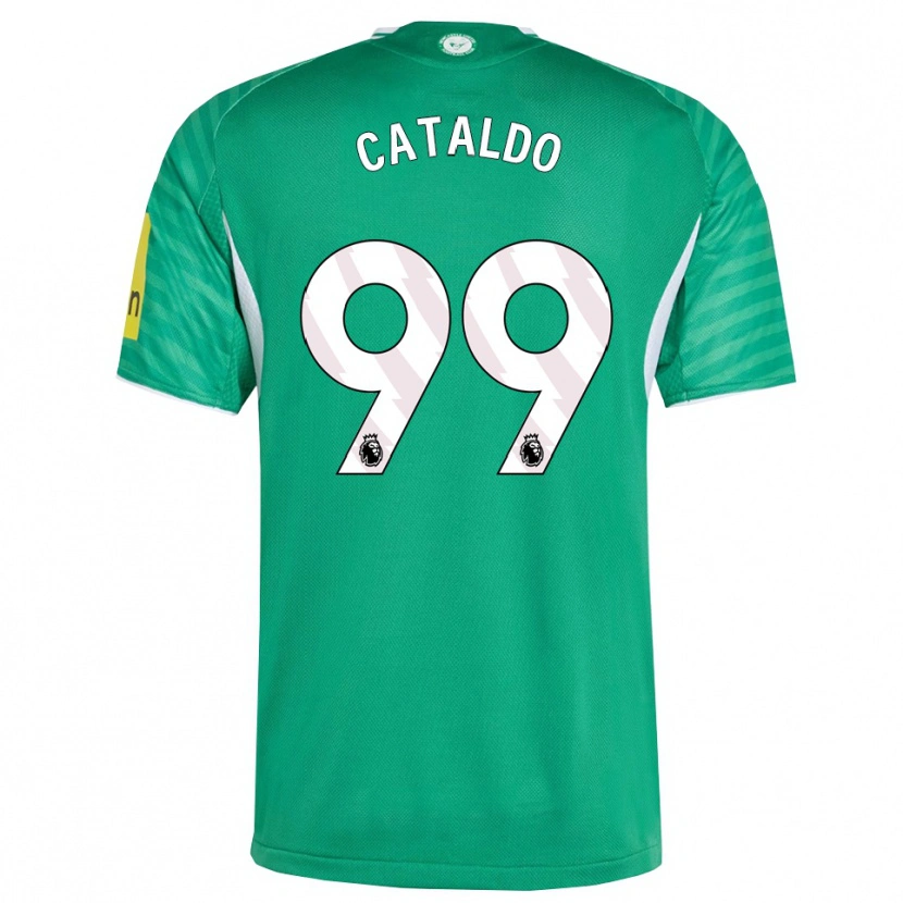 Danxen Dětské Lia Cataldo #99 Zelená Bílá Daleko Hráčské Dresy 2025/26 Dres