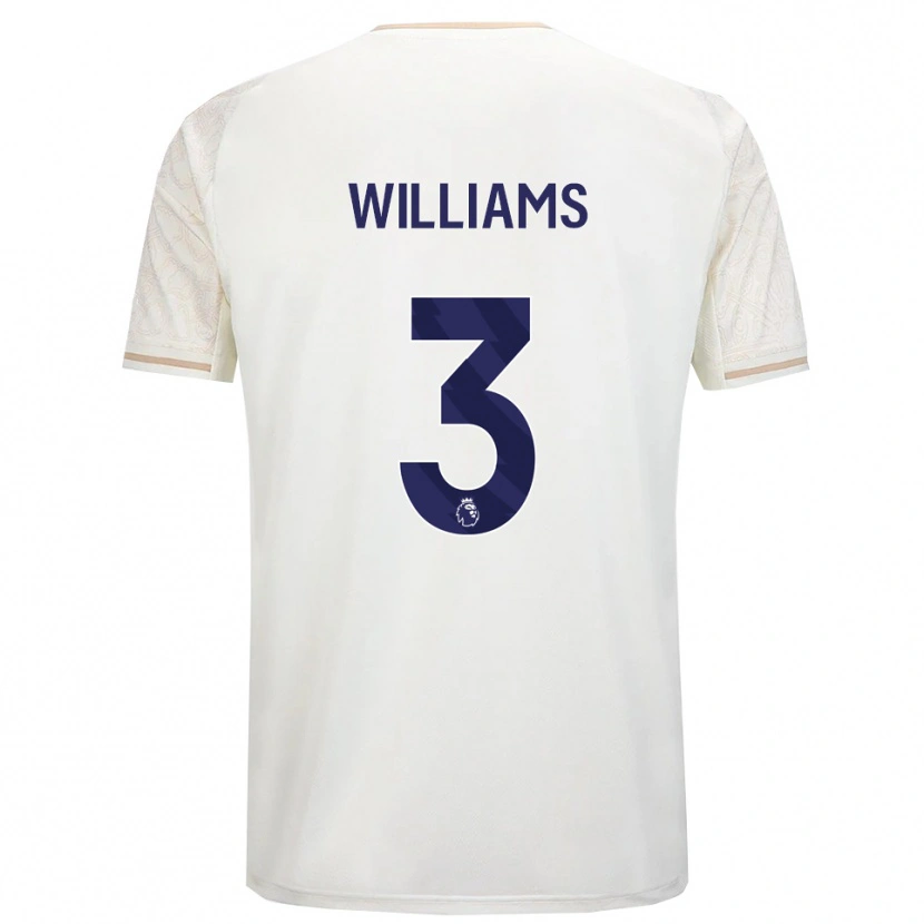 Danxen Dětské Neco Williams #3 Smetanově Bílá Černá Daleko Hráčské Dresy 2025/26 Dres