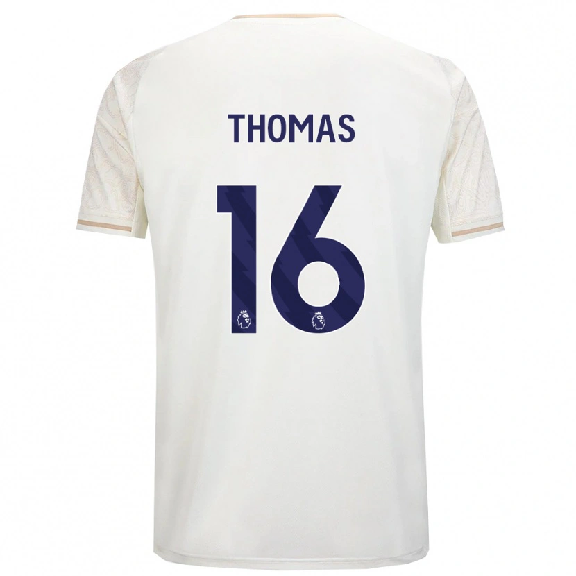 Danxen Dětské Tyrese Thomas #16 Smetanově Bílá Černá Daleko Hráčské Dresy 2025/26 Dres