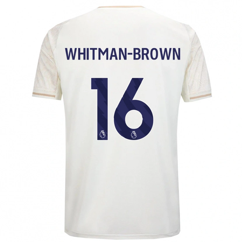 Danxen Dětské Chae Whitman-Brown #16 Smetanově Bílá Černá Daleko Hráčské Dresy 2025/26 Dres