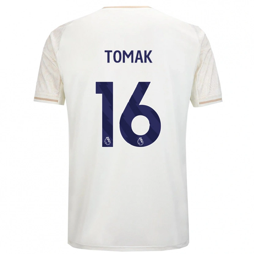 Danxen Dětské Jaxon Tomak #16 Smetanově Bílá Černá Daleko Hráčské Dresy 2025/26 Dres