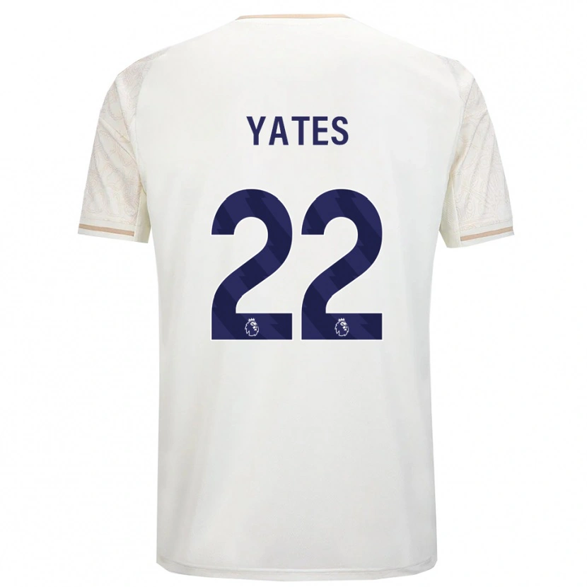 Danxen Dětské Ryan Yates #22 Smetanově Bílá Černá Daleko Hráčské Dresy 2025/26 Dres