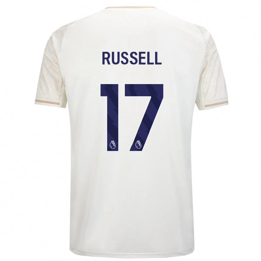 Danxen Dětské Blaine Russell #17 Smetanově Bílá Černá Daleko Hráčské Dresy 2025/26 Dres