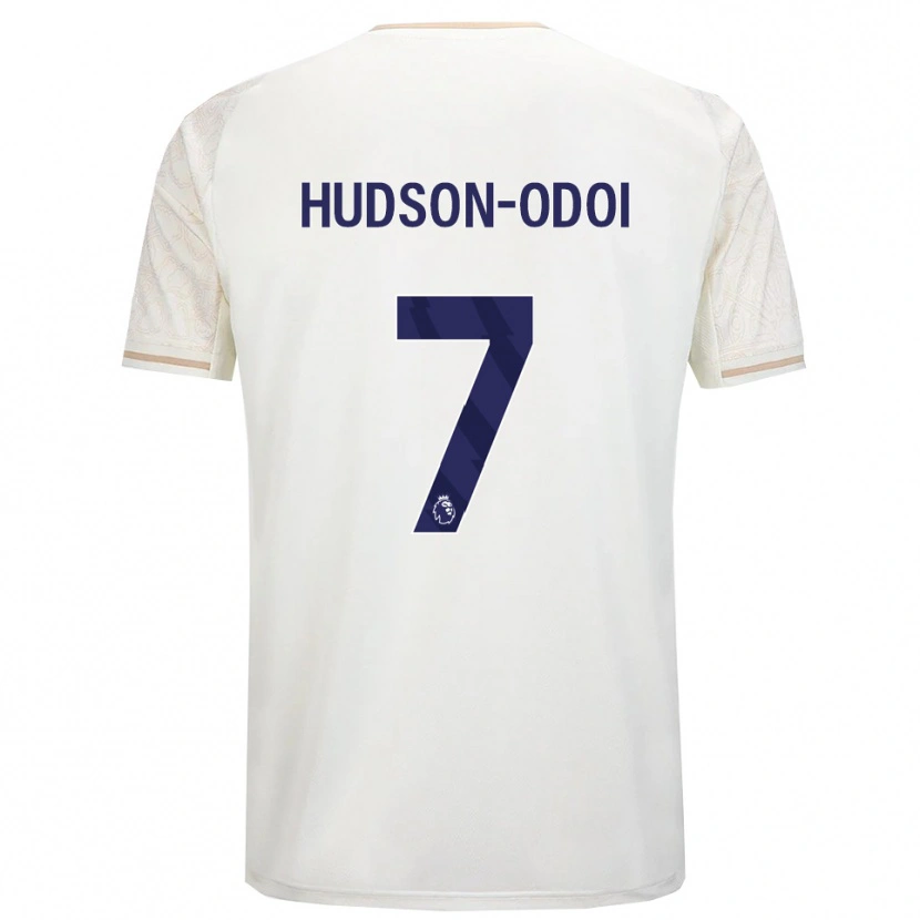 Danxen Dětské Callum Hudson-Odoi #7 Smetanově Bílá Černá Daleko Hráčské Dresy 2025/26 Dres