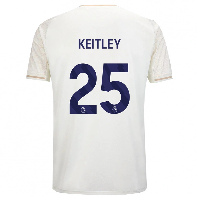 Danxen Dětské Alice Keitley #25 Smetanově Bílá Černá Daleko Hráčské Dresy 2025/26 Dres