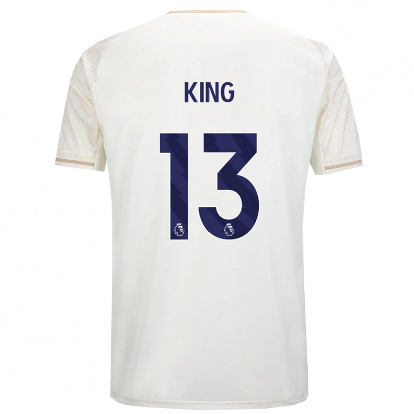 Danxen Dětské Leo King #13 Smetanově Bílá Černá Daleko Hráčské Dresy 2025/26 Dres