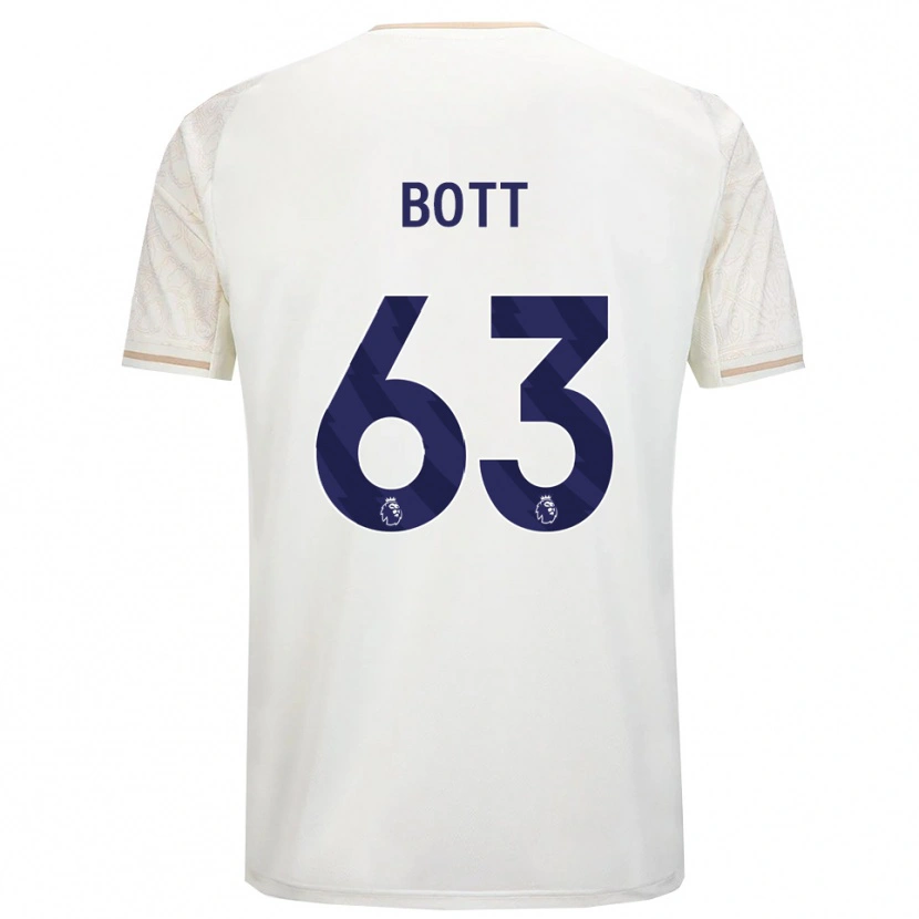 Danxen Dětské Aaron Bott #63 Smetanově Bílá Černá Daleko Hráčské Dresy 2025/26 Dres